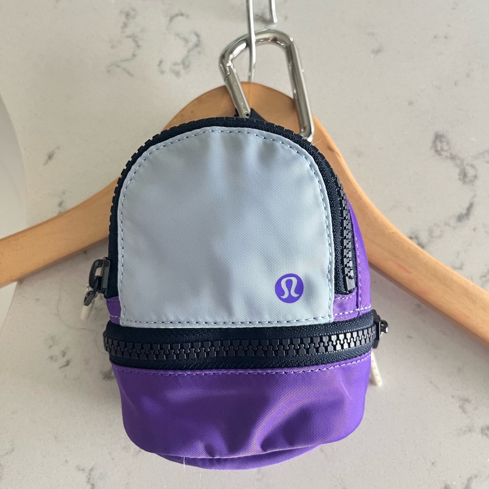 lululemon athletica Light Blue and Purple Mini Backpack